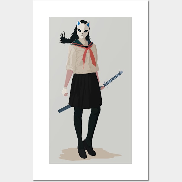 Highschool Kunoichi Wall Art by MythoCulture